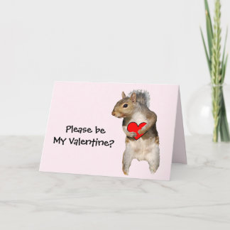 Valentinscheich mit Herz Feiertagskarte