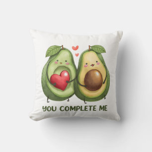 Valentinsgeschenk Avocado Du Vervollständigst Mich Kissen