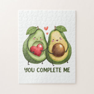Valentinsgeschenk Avocado Du Vervollständigst Mich Puzzle