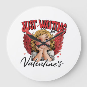 Valentinsgeschenk   Einfach auf den Valentinstag w Große Wanduhr