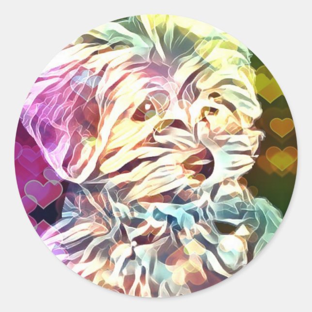 Valentinsgruß-Baby-Kupfer-Aufkleber Runder Aufkleber (Vorderseite)