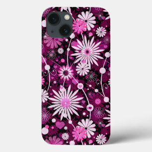 Valentinsgruß-Blumenmuster iPhone 13 Hülle