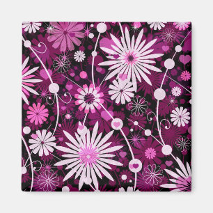 Valentinsgruß-Blumenmuster Magnet