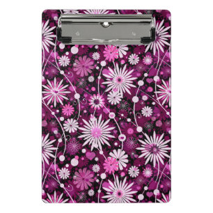 Valentinsgruß-Blumenmuster Mini Klemmbrett