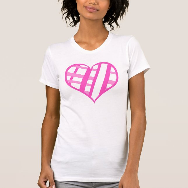 Valentinsgruß-Herz-Trägershirt T-Shirt (Vorderseite)