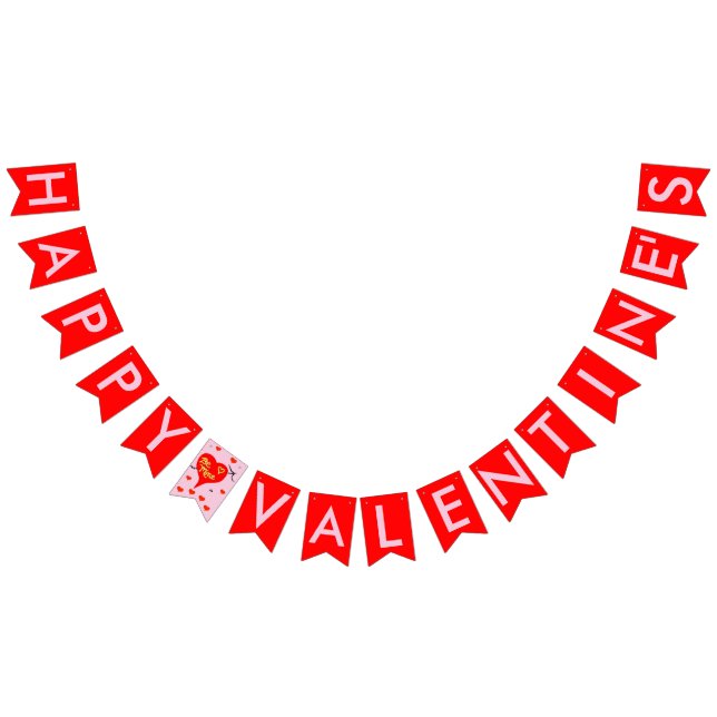 Valentinsgruß ist meiner die roten Herzen, die Wimpelkette (Alle)