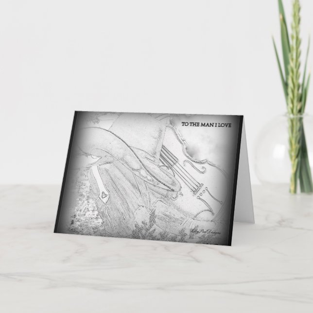 Valentinsgruß-Karte für den Cowboy Feiertagskarte (Vorderseite)