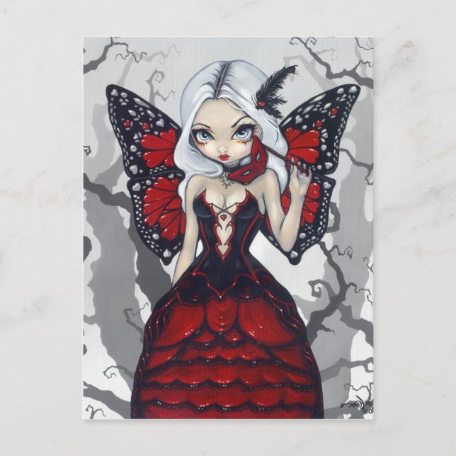 "Valentinsgruß-Maskerade-" Postkarte (Vorderseite)