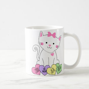 Valentinsgruß-Miezekatze Tasse