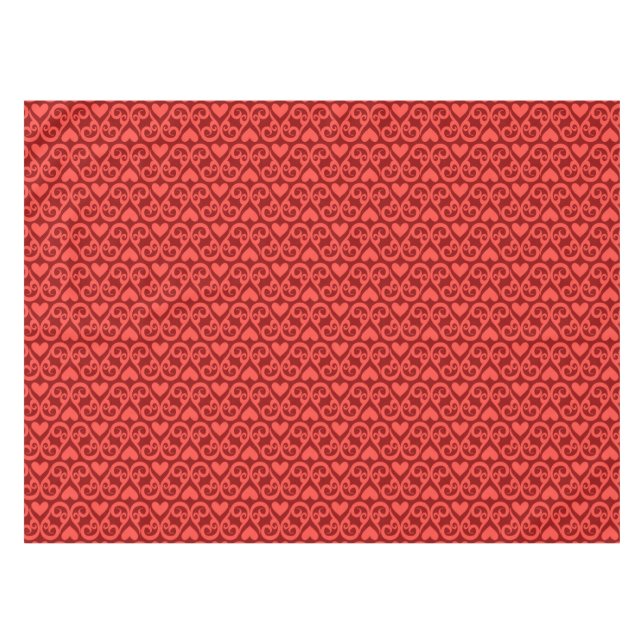 Valentinsgruß-Muster 2 Tischdecke (Vorderseite (Horizontal))