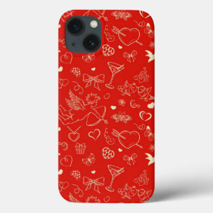 Valentinsgruß-Muster iPhone 13 Hülle