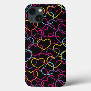Valentinsgruß-Muster mit Farbherzen Case-Mate iPhone Hülle
