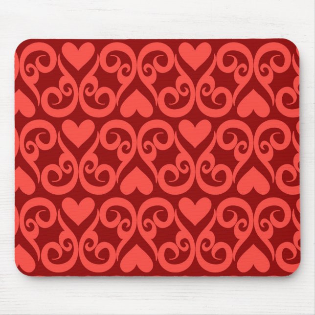 Valentinsgruß-Muster Mousepad (Vorne)