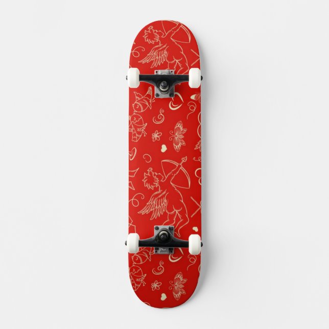 Valentinsgruß-Muster Skateboard (Vorderseite)