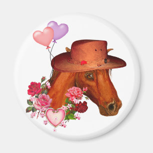 Valentinsgruß-Pferd Magnet