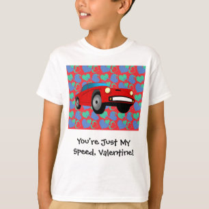 Valentinsgruß-Rennwagen T-Shirt