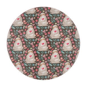 Valentinsgruß-Trägheits-Muster Schneidebrett