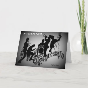 Valentinsgruß zu einem Musiker Feiertagskarte