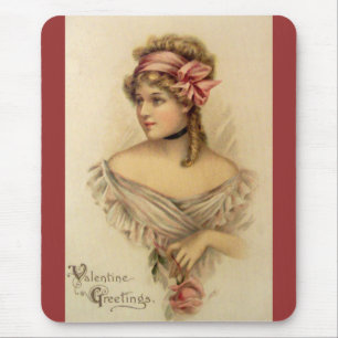 Valentinsgrüße-Mauspad im viktorianischen Stil Mousepad
