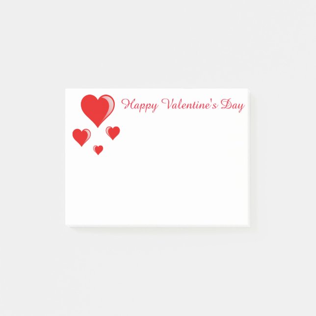 Valentinsgrüße Posten-es-Anmerkungen Post-it Klebezettel (Vorderseite)