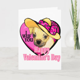 Valentinsgrüße Puggle Feiertagskarte