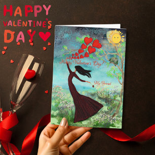 Valentinsgrüße senden feiertagskarte