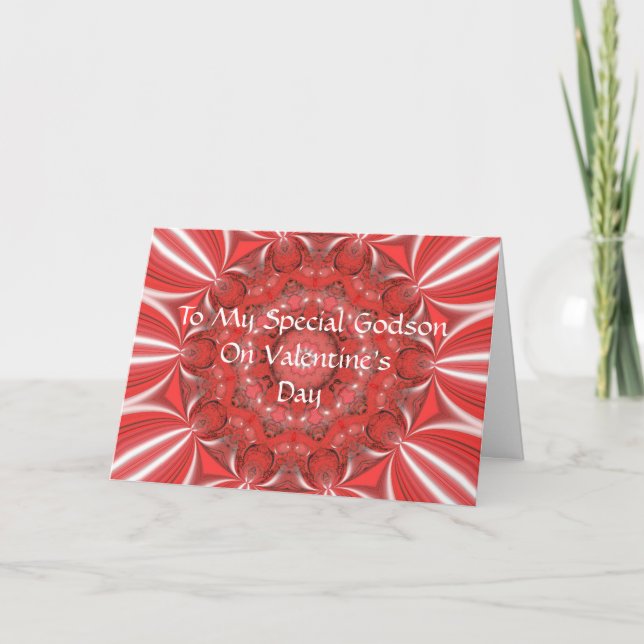 Valentinsgrußes für Patensohn-Karte Feiertagskarte (Vorderseite)