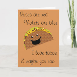 ValentinsgrußTacos Feiertagskarte