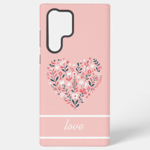 Valentinsherz aus Blumen Samsung Galaxy Hülle