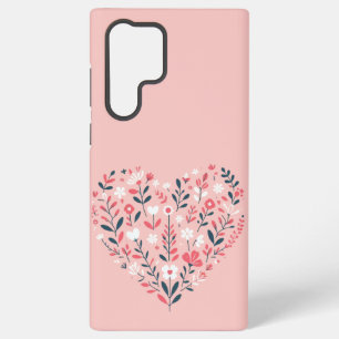 Valentinsherz aus Blumen Samsung Galaxy Hülle