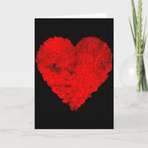 Valentinsherz-Grafik mit Vintagelook Karte
