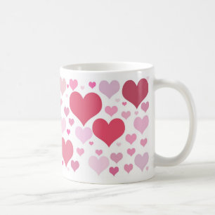 Valentinsherzen im Überfluss Tasse