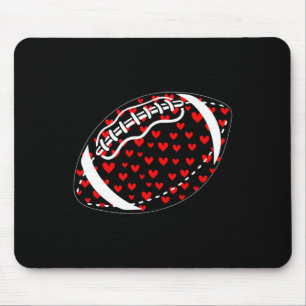 Valentinsherzen Süße Fußballspieler-Form-Paarung Mousepad