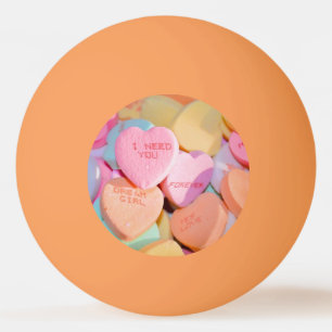 VALENTINSHERZEN  TISCHTENNISBALL