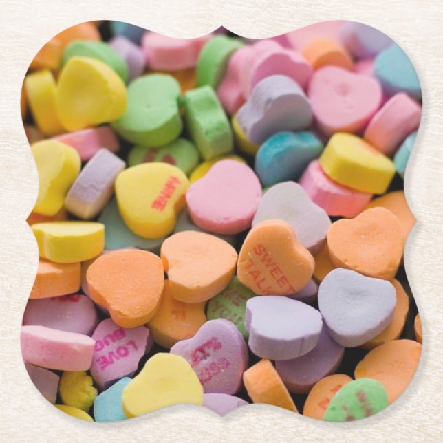 VALENTINSHERZEN  UNTERSETZER (Vorderseite)