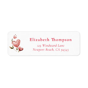 Valentinsherzen Whimsical Watercolor Elegant Chic