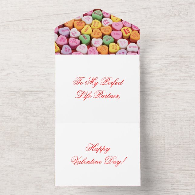 Valentinskarte All In One Einladung (Innen Boden)