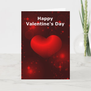 Valentinskarte des Roten Herzens Feiertagskarte