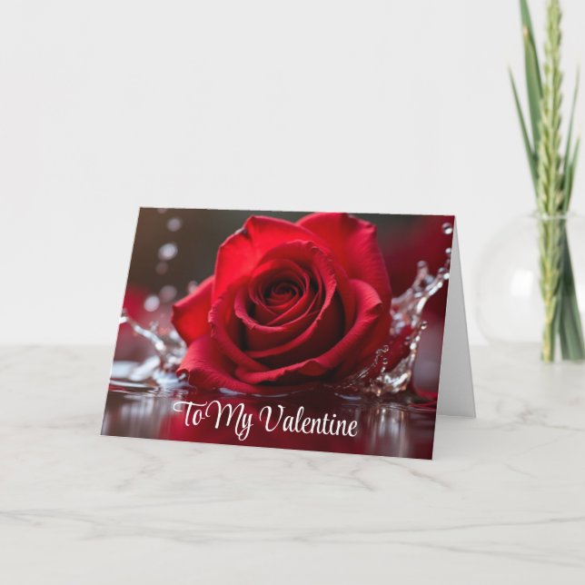 Valentinskarte Feiertagskarte (Vorderseite)