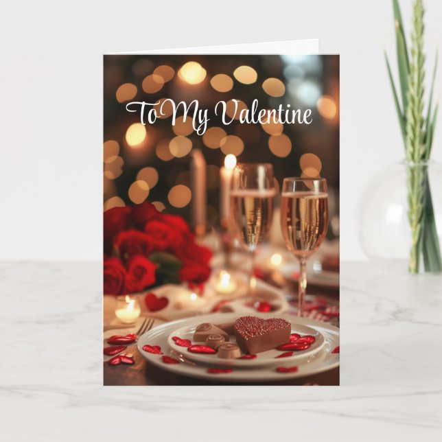 Valentinskarte Feiertagskarte (Vorderseite)