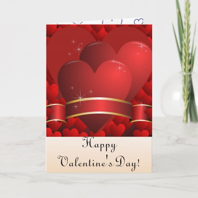Valentinskarte Feiertagskarte (Vorderseite)