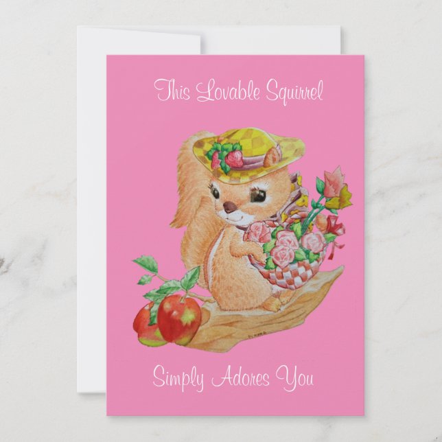 Valentinskarte Feiertagskarte (Vorderseite)