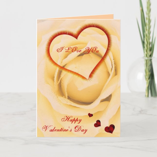 Valentinskarte Feiertagskarte (Vorderseite)