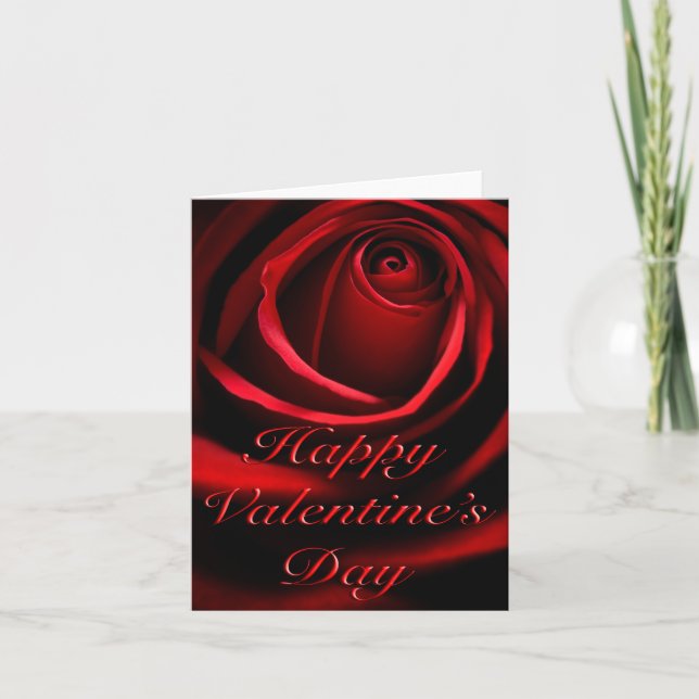 Valentinskarte Feiertagskarte (Vorderseite)
