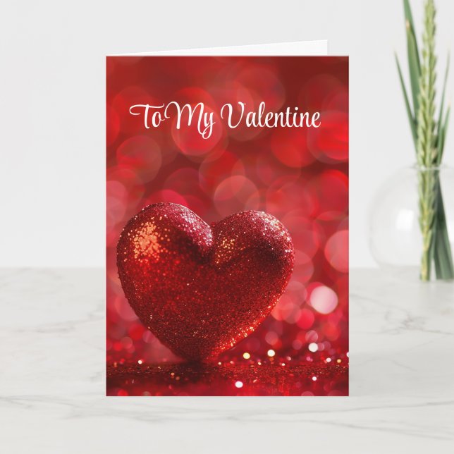 Valentinskarte Feiertagskarte (Vorderseite)