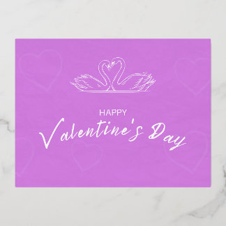 Valentinskarte Folien Feiertagspostkarte