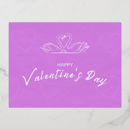 Valentinskarte Folien Feiertagspostkarte