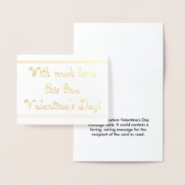 Valentinskarte Folienkarte