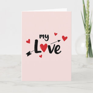 Valentinskarte für meine Liebe Karte