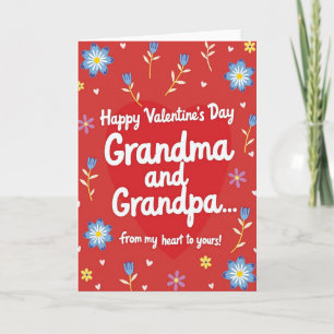 Valentinskarte für Oma und Opa Karte